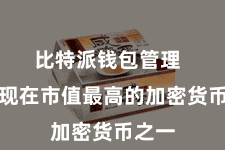比特派钱包管理 亦然现在市值最高的加密货币之一