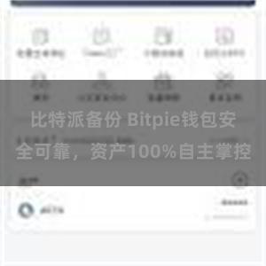 比特派备份 Bitpie钱包安全可靠，资产100%自主掌控