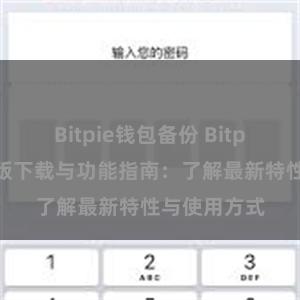 Bitpie钱包备份 Bitpie钱包最新版下载与功能指南：了解最新特性与使用方式