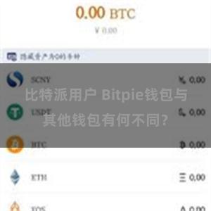 比特派用户 Bitpie钱包与其他钱包有何不同？