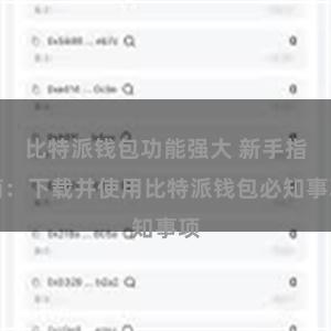 比特派钱包功能强大 新手指南：下载并使用比特派钱包必知事项