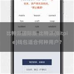 比特派国际版 比特派(Bitpie)钱包适合何种用户？