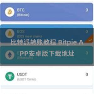 比特派转账教程 Bitpie APP安卓版下载地址