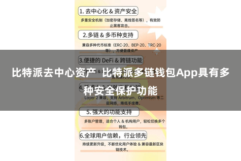 比特派去中心资产  比特派多链钱包App具有多种安全保护功能