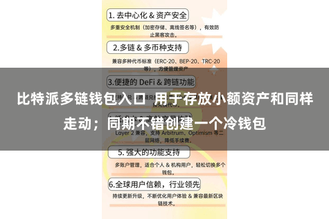 比特派多链钱包入口  用于存放小额资产和同样走动；同期不错创建一个冷钱包
